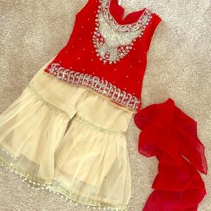 3T kids Indian Pakistani kids gharara dress